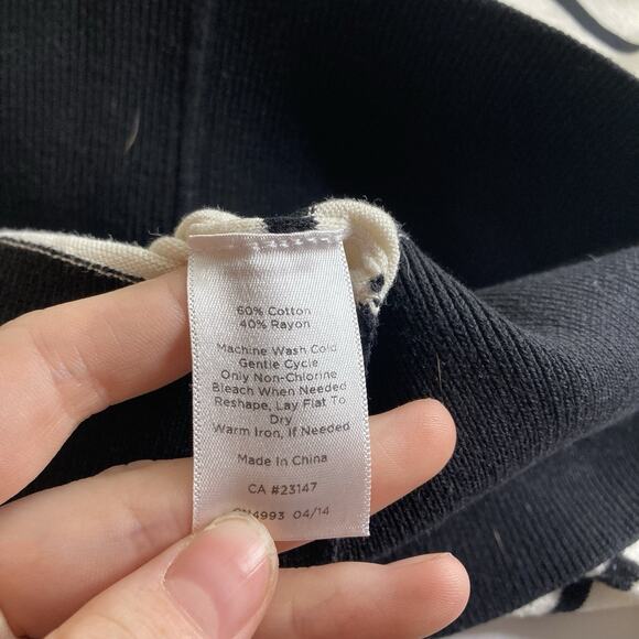 Talbots Women's Striped V Neck‎ Sweater Size 2X Dolman Sleeves Lagenlook Slouchy - Picture 6 of 10